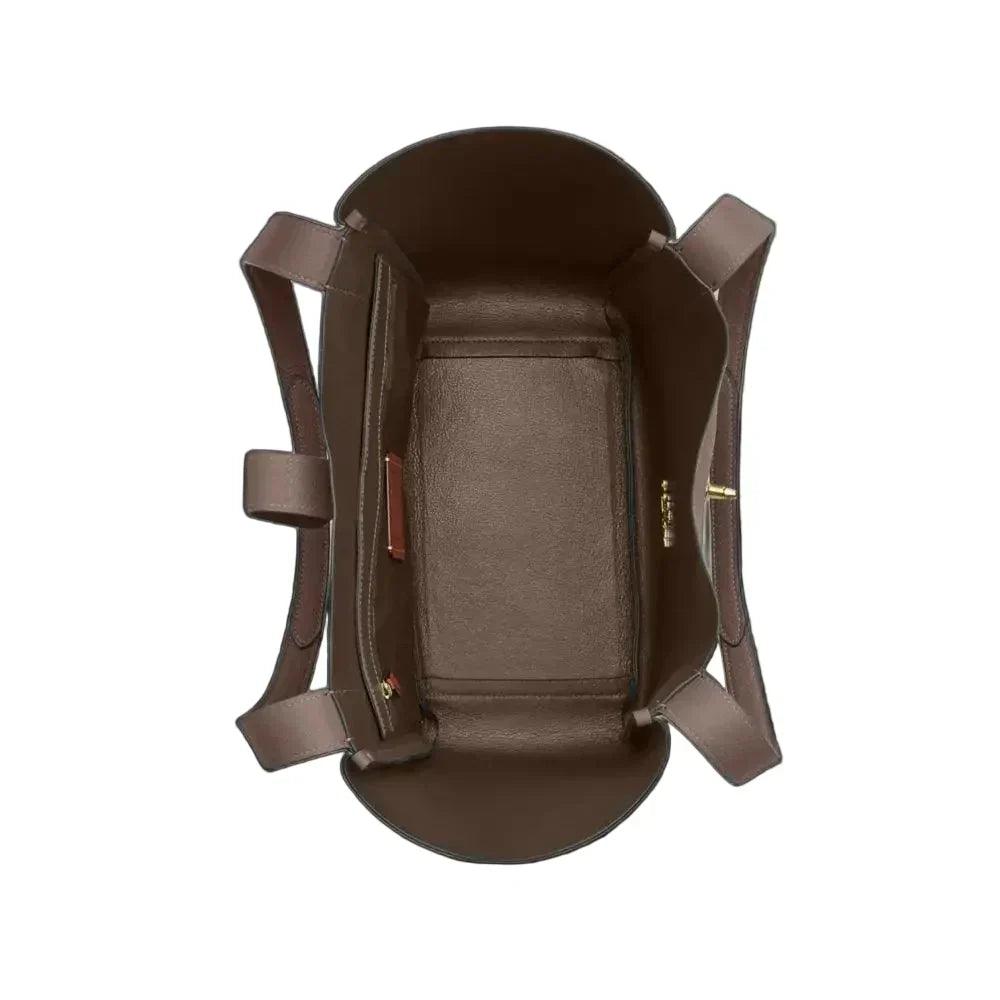 Die Hadley Turnlock Tragetasche – Gold/Dark Stone